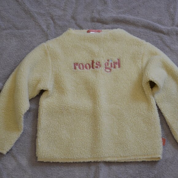White fleece Roots Long sleeve top - Picture 1 of 3